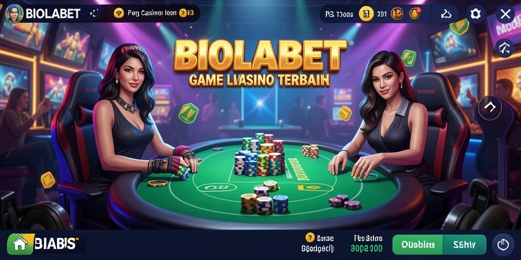 Tampilan screenshot BIOLABET menampilkan suasana seru Live Casino.