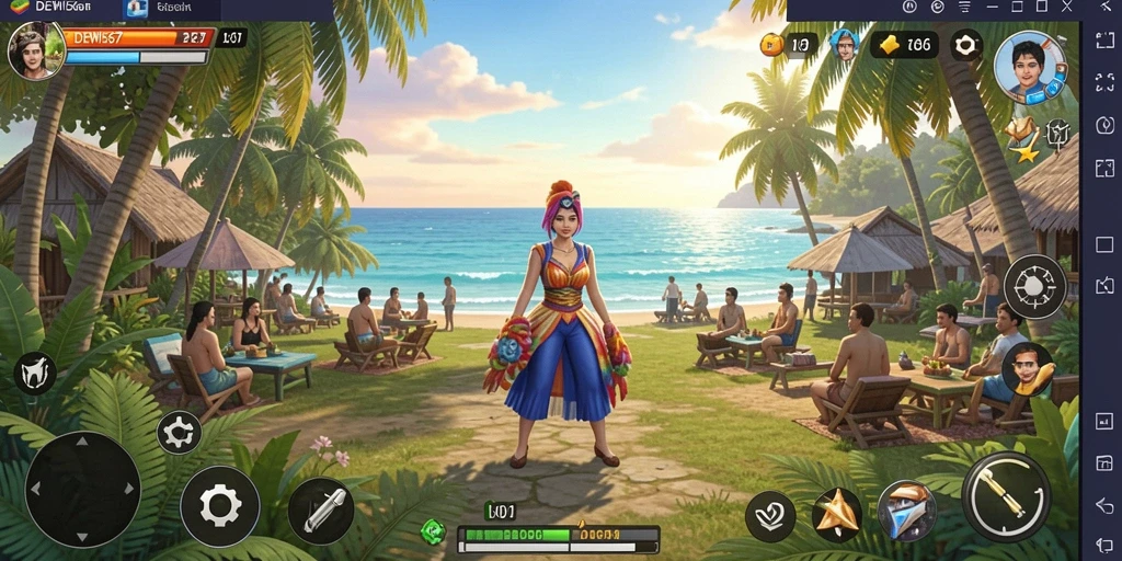 Tampilan gameplay DEWI567 dengan elemen santai dan menyenangkan.