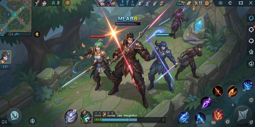 Tampilan menakjubkan dari gameplay MLBB8 yang mengasyikkan.