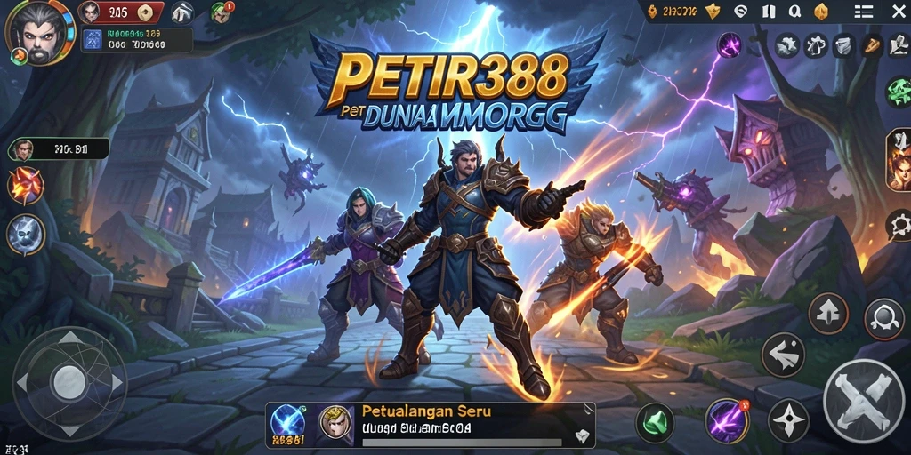 Tampilan gameplay seru di dunia fantasi PETIR388.