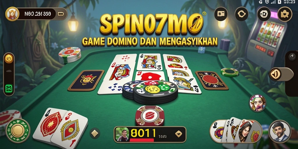 Gameplay seru SPIN707 dengan suasana permainan Domino yang menarik.